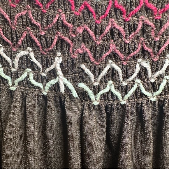 Charlotte Russe Y2K Smocked Strapless Tube Maxi Dress. Brown. Size: Large. - Picture 4 of 5